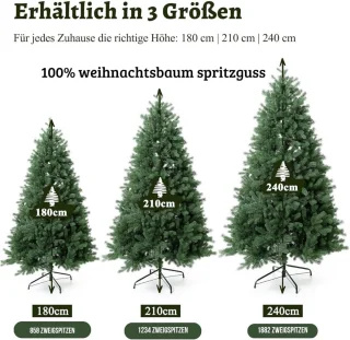 Kunstkerstboom Nordmann 210 cm