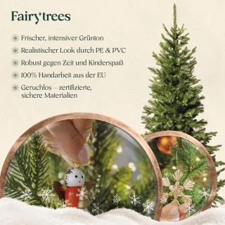 Kunstkerstboom Nordmann Slim 220 cm