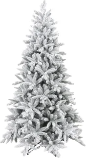 Kunstkerstboom Ø110 × 180 cm besneeuwde look groen