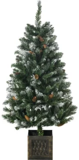 Kunstkerstboom Ø70 × 120 cm met dennenappels groen