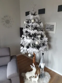 Kunstkerstboom op stam 180 cm