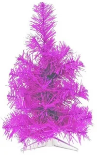 Kunstkerstboom paars - 30 cm hoog