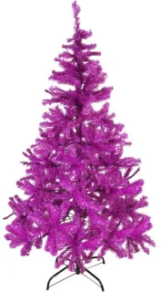 Kunstkerstboom paars roze 180 cm inclusief standaard
