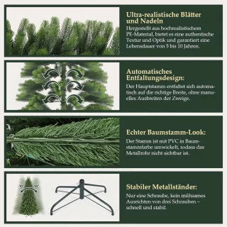Kunstkerstboom PE 120 cm