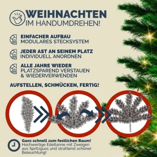 Kunstkerstboom PE 150 cm Groen