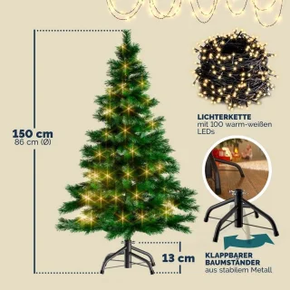 Kunstkerstboom PE 150 cm Groen