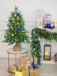 Kunstkerstboom PE 95 cm met standaard