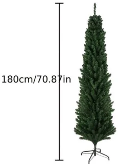 Kunstkerstboom pencil smal 180 cm