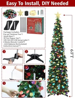 Kunstkerstboom Potloodboom 183 cm Groen