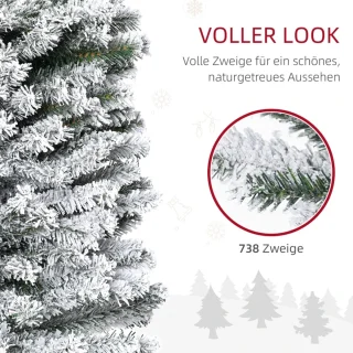 Kunstkerstboom Potlooddennen 225 cm Ø68 cm