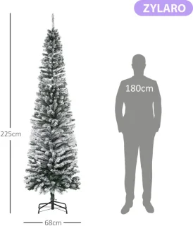 Kunstkerstboom Potlooddennen 225 cm Ø68 cm