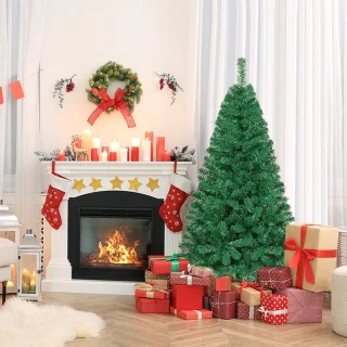 Kunstkerstboom potloodvorm 150-240 cm groen