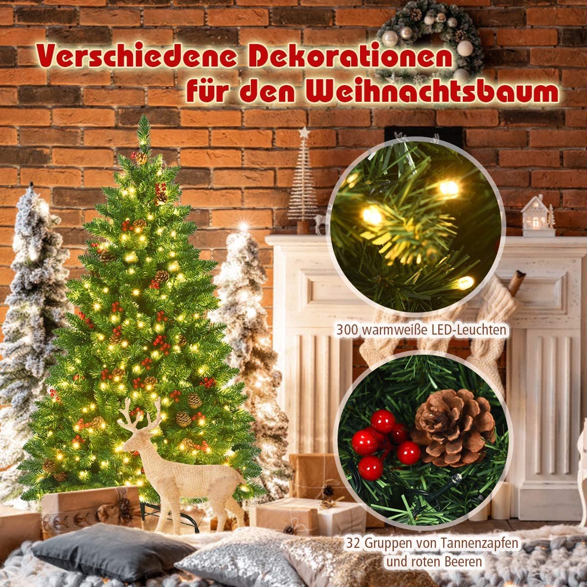 Kunstkerstboom Premium 135/200 cm