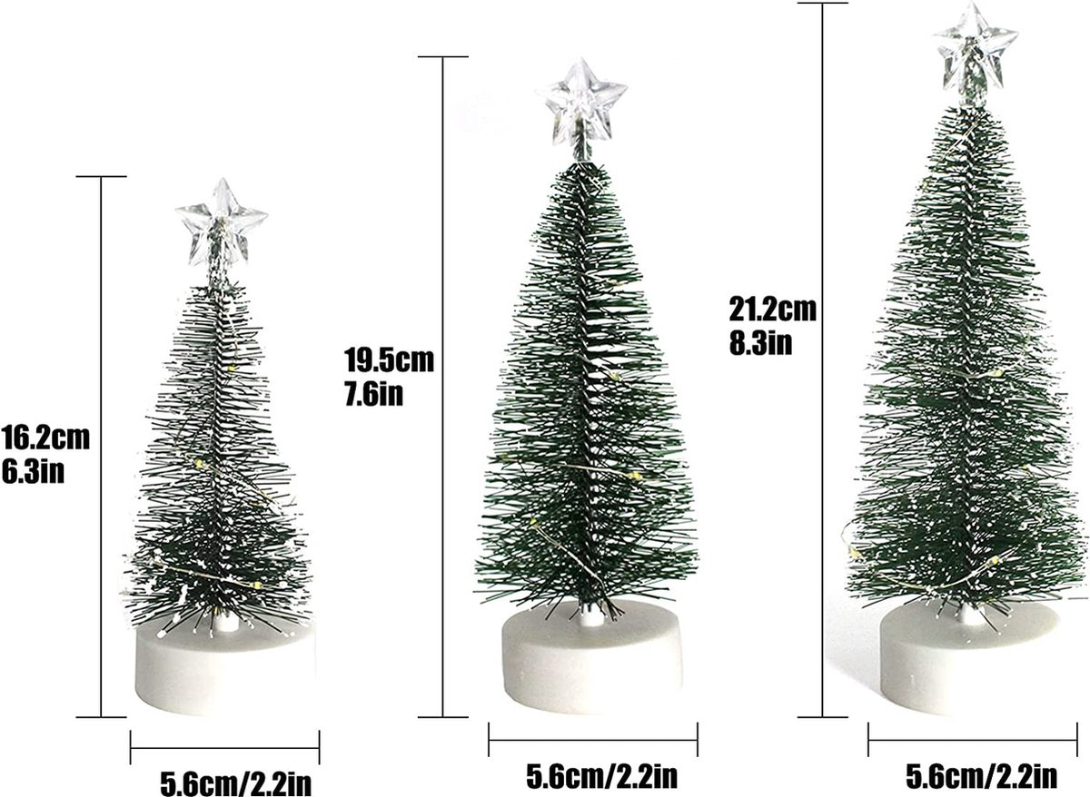Kunstkerstboom Premium 1x1x1 cm