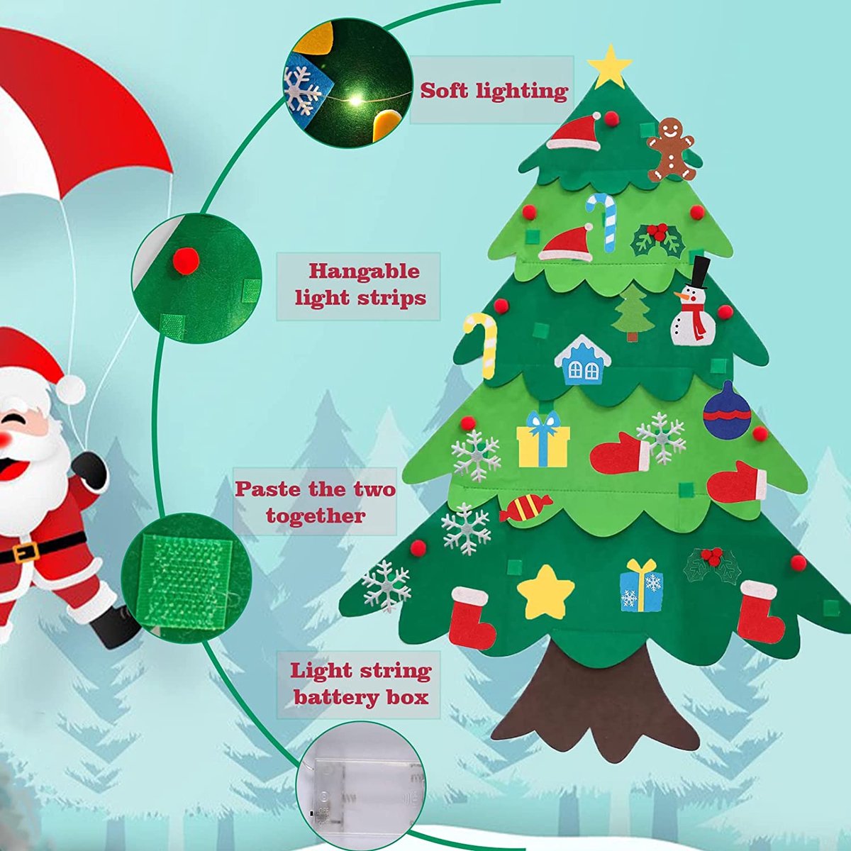 Kunstkerstboom Premium 23,88x14,99x7,87 cm