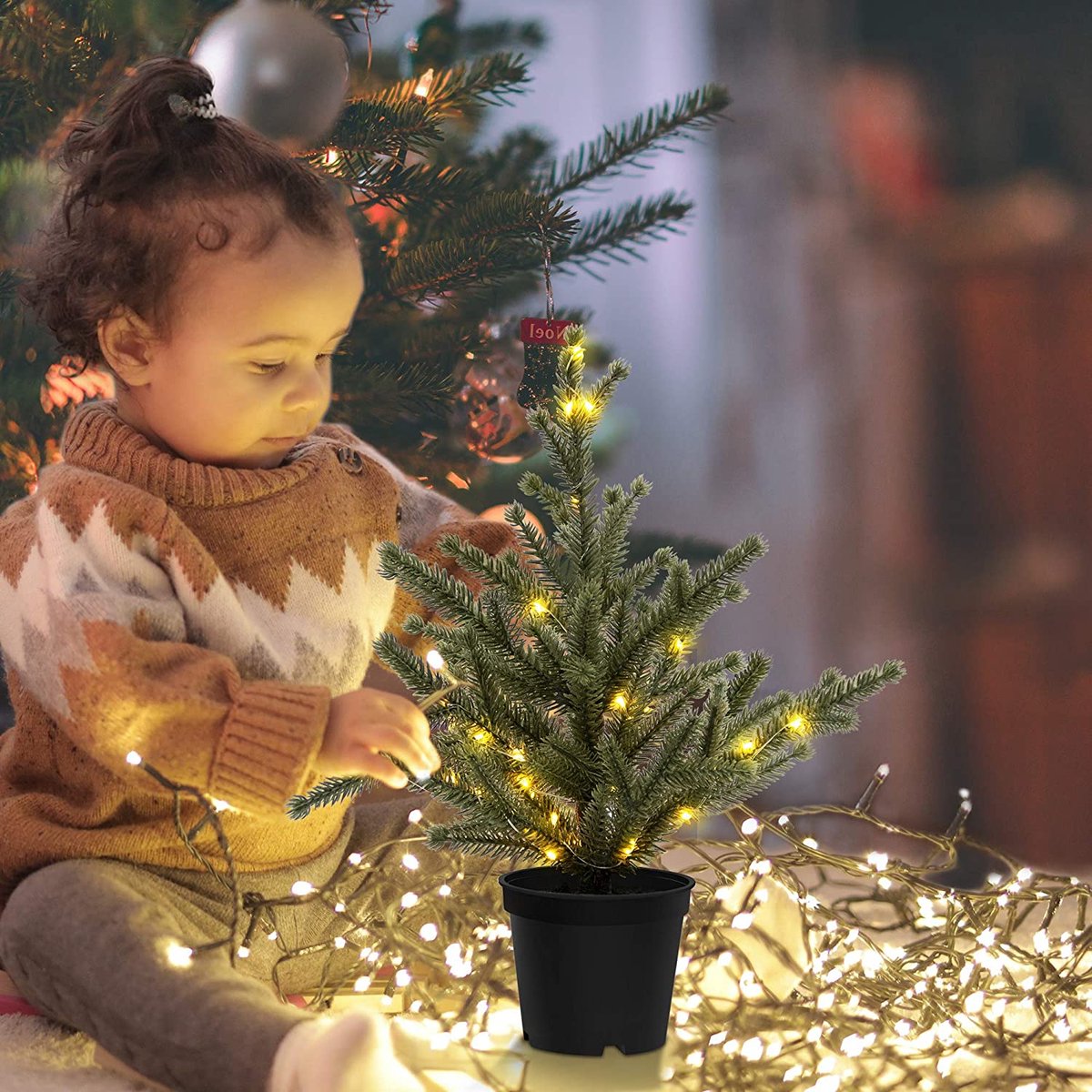 Kunstkerstboom Premium 27,8x9,3x9,3 cm