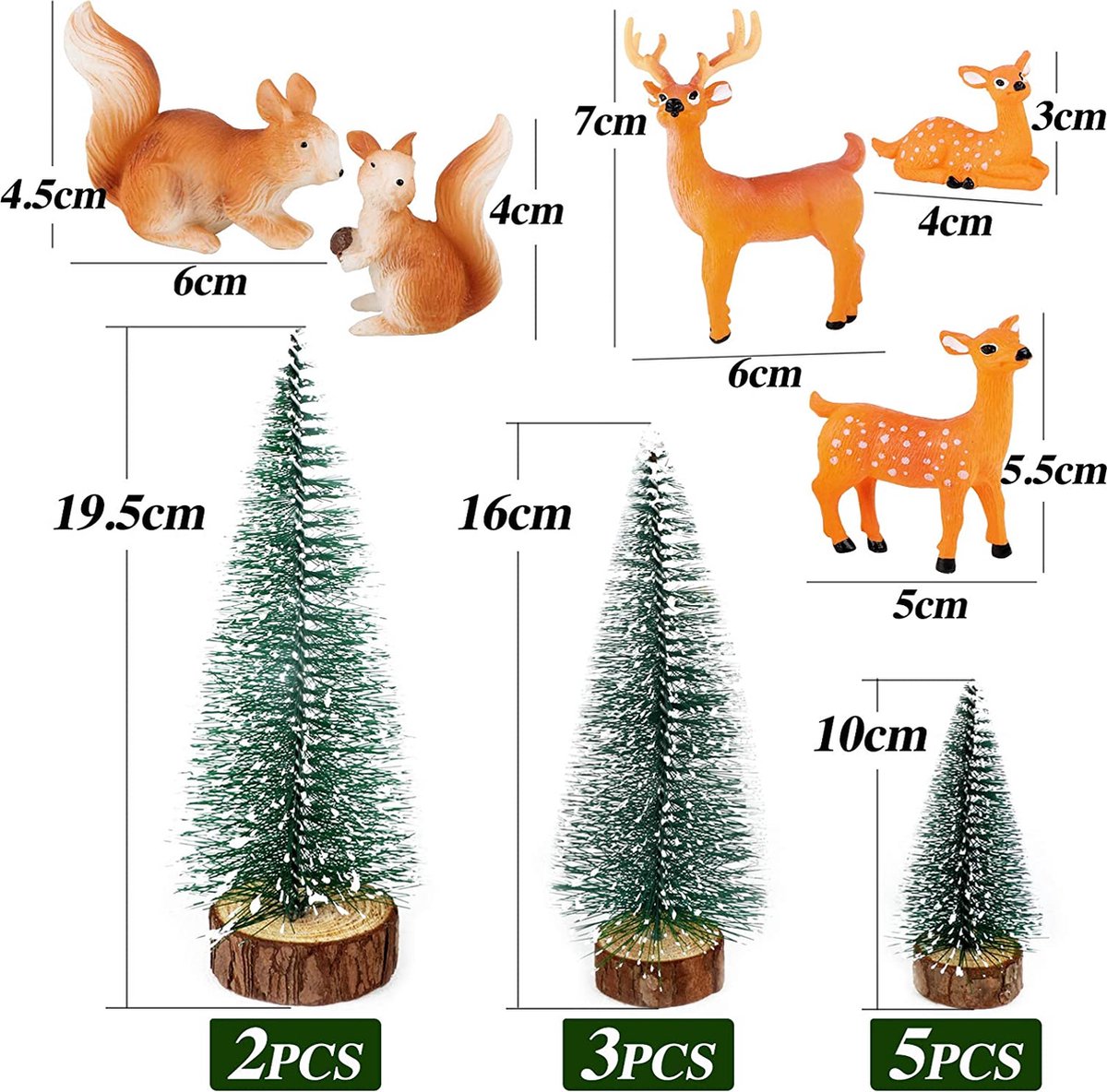 Kunstkerstboom Premium 30,1x24,5x8,9 cm