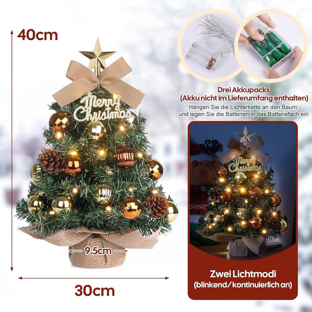 Kunstkerstboom Premium 30x30x40 cm