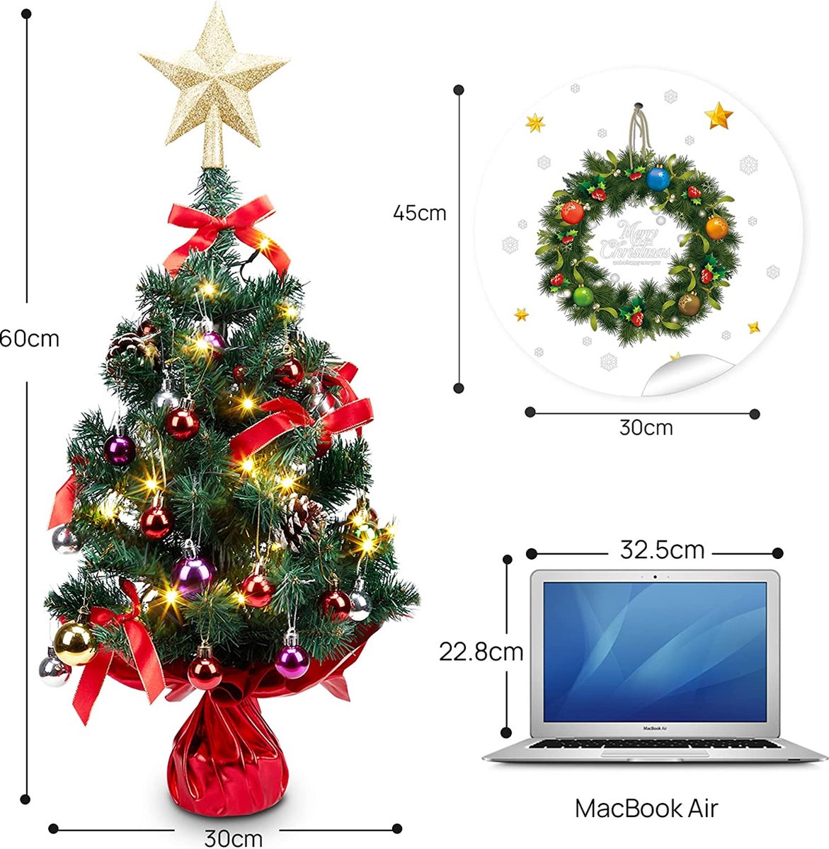 Kunstkerstboom Premium 30x30x60 cm