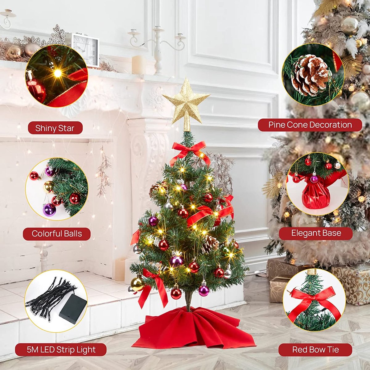 Kunstkerstboom Premium 30x30x60 cm