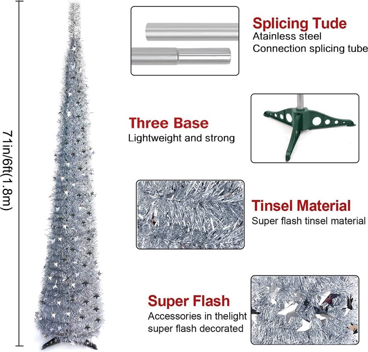 Kunstkerstboom Premium 30x30x8 cm