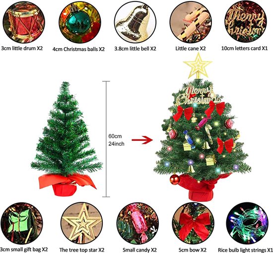 Kunstkerstboom Premium 35x10x61 cm