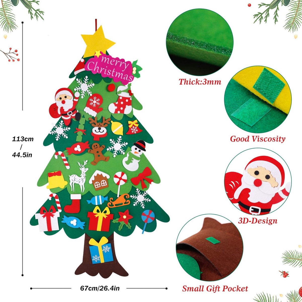 Kunstkerstboom Premium 67x113 cm