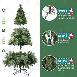 Kunstkerstboom PVC 155 cm