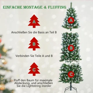 Kunstkerstboom PVC 180 cm