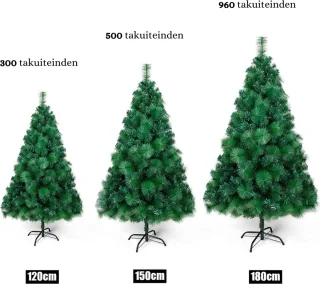 Kunstkerstboom PVC 180 cm met metalen standaard groen