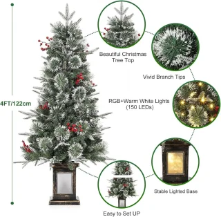 Kunstkerstboom PVC dennenboom 125 cm
