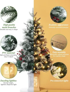 Kunstkerstboom PVC dennenboom 90 cm
