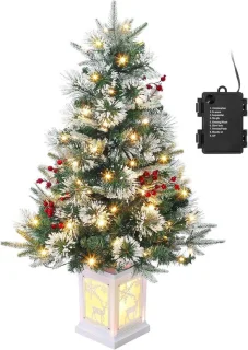 Kunstkerstboom PVC dennenboom 90 cm