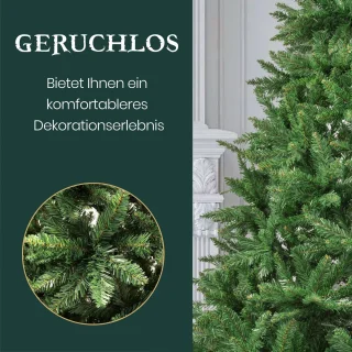 Kunstkerstboom PVC-spar 180 cm met metalen standaard