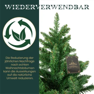 Kunstkerstboom PVC-spar 180 cm met metalen standaard