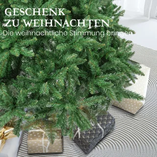 Kunstkerstboom PVC-spar 180 cm met metalen standaard