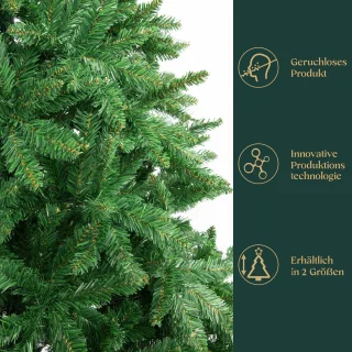 Kunstkerstboom PVC-spar 180 cm met metalen standaard