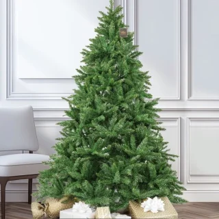 Kunstkerstboom PVC-spar 180 cm met metalen standaard