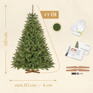 Kunstkerstboom PVC-spar 180 cm