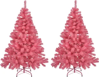 kunstkerstboom roze 120 cm