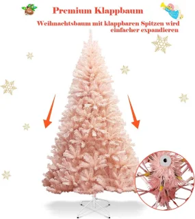 Kunstkerstboom Roze 180 cm met Metalen Standaard