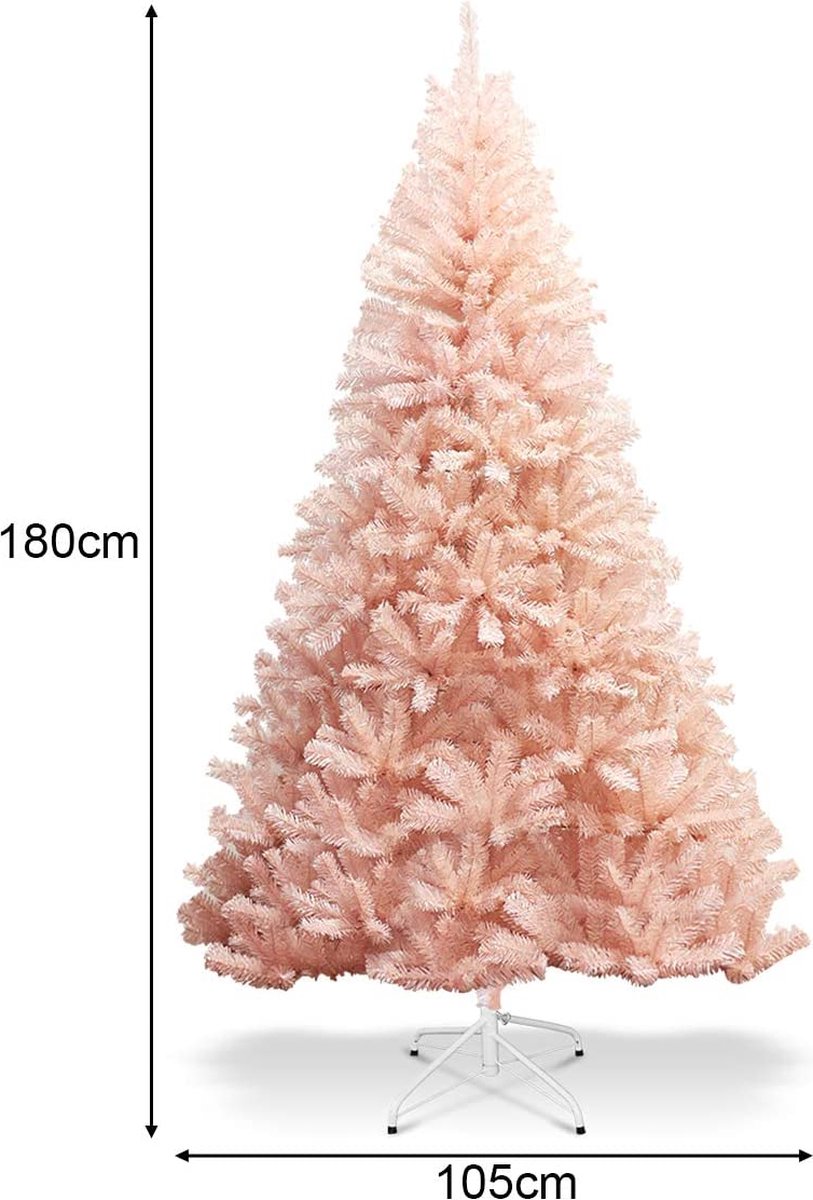 Kunstkerstboom Roze 180 cm met Metalen Standaard