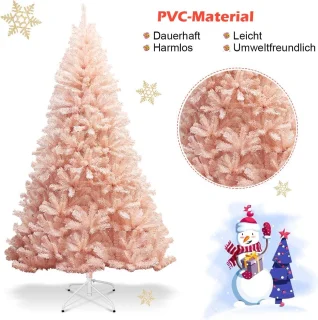 Kunstkerstboom Roze 180 cm met Metalen Standaard