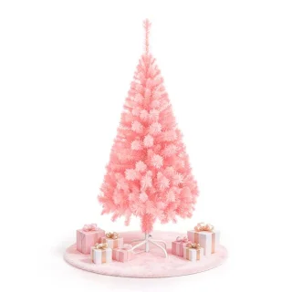 Kunstkerstboom roze PVC, 210 cm