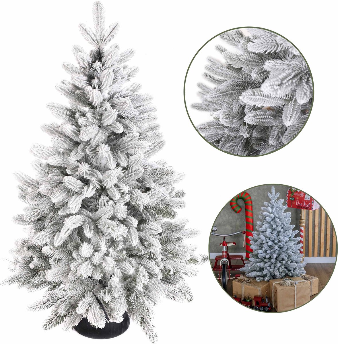 Kunstkerstboom Scandinavian Spar PE 110 cm in Pot