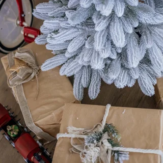 Kunstkerstboom Scandinavische Spar PE 80 cm in Pot