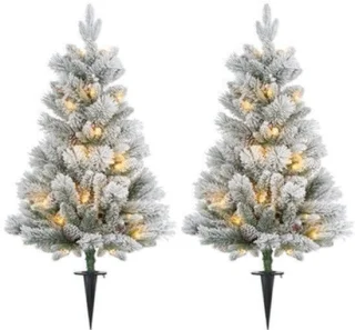 Kunstkerstboom – set van 2 – traditionele kerstboom