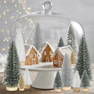 Kunstkerstboom Set van 21 - Mini kerstbomen