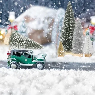 Kunstkerstboom Set van 21 - Mini kerstbomen