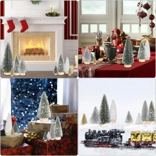 Kunstkerstboom Set van 21 - Mini kerstbomen